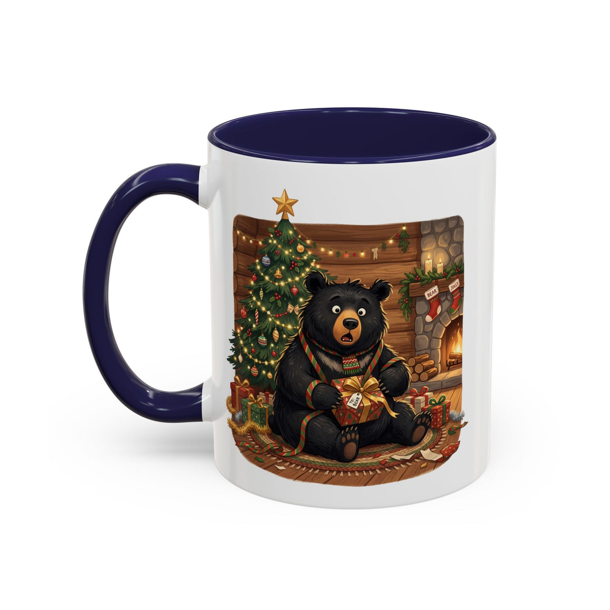 Cozy Christmas Bear Mug | Accent Coffee Mug