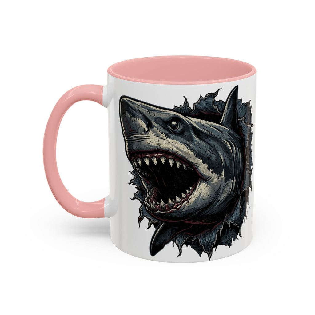 Great White Shark Illustration Mug | Accent Coffee Mug 11oz 15oz
