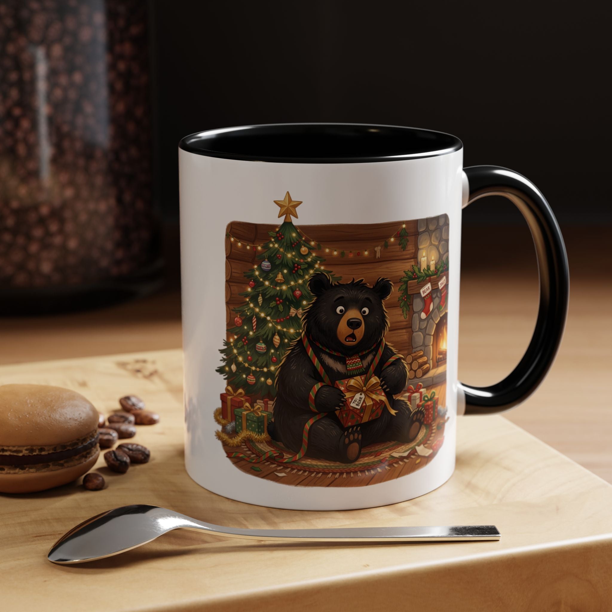 Cozy Christmas Bear Mug | Accent Coffee Mug