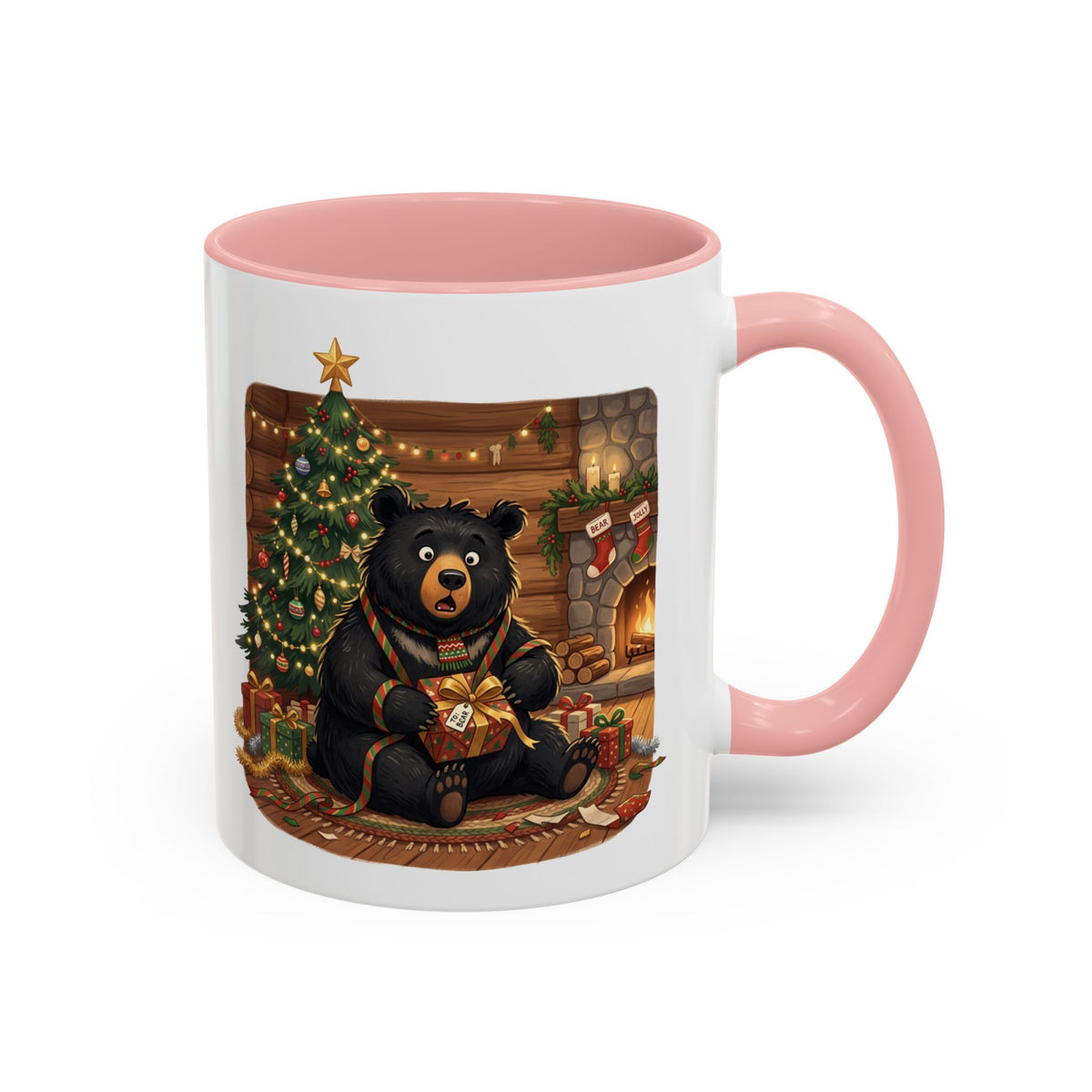 Cozy Christmas Bear Mug | Accent Coffee Mug
