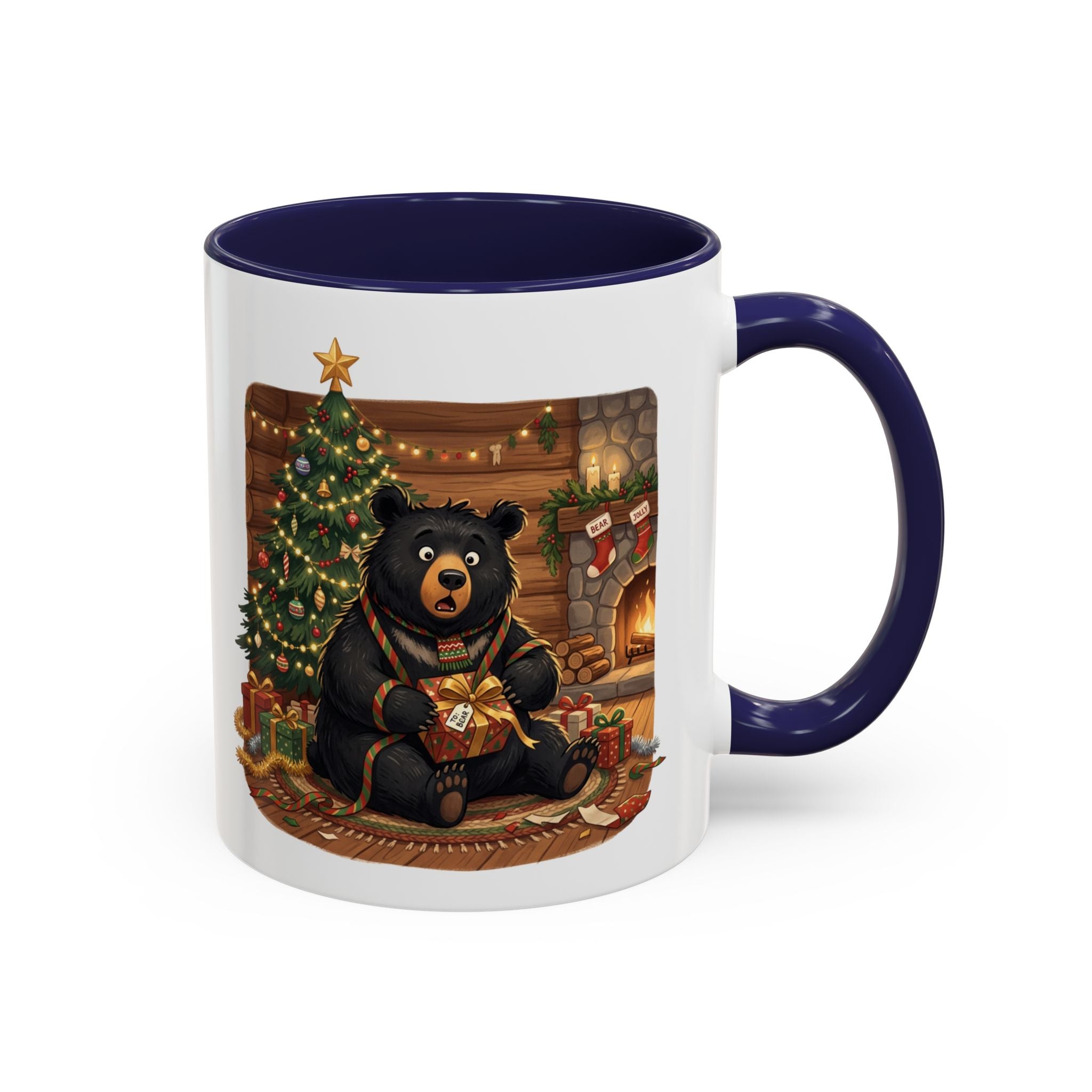 Cozy Christmas Bear Mug | Accent Coffee Mug