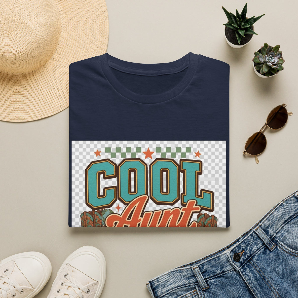 Cool Aunt T-Shirt — Retro 'Cool Aunt Club' Graphic Tee