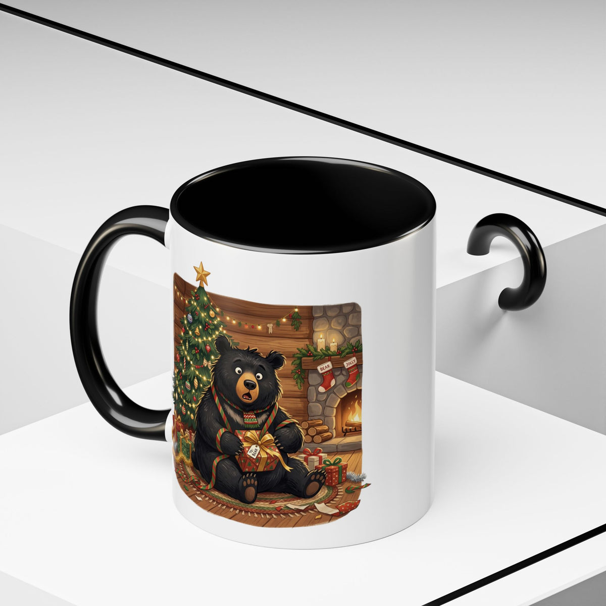 Cozy Christmas Bear Mug | Accent Coffee Mug