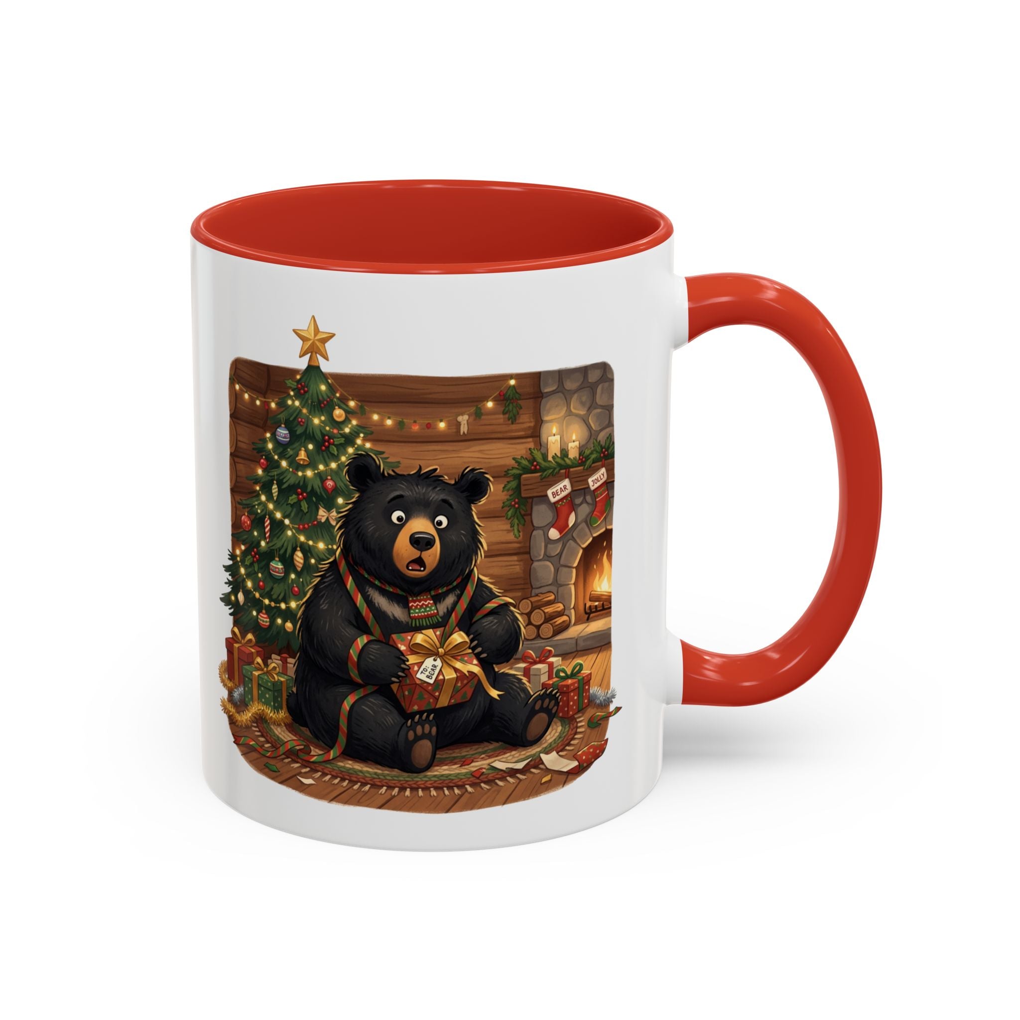 Cozy Christmas Bear Mug | Accent Coffee Mug