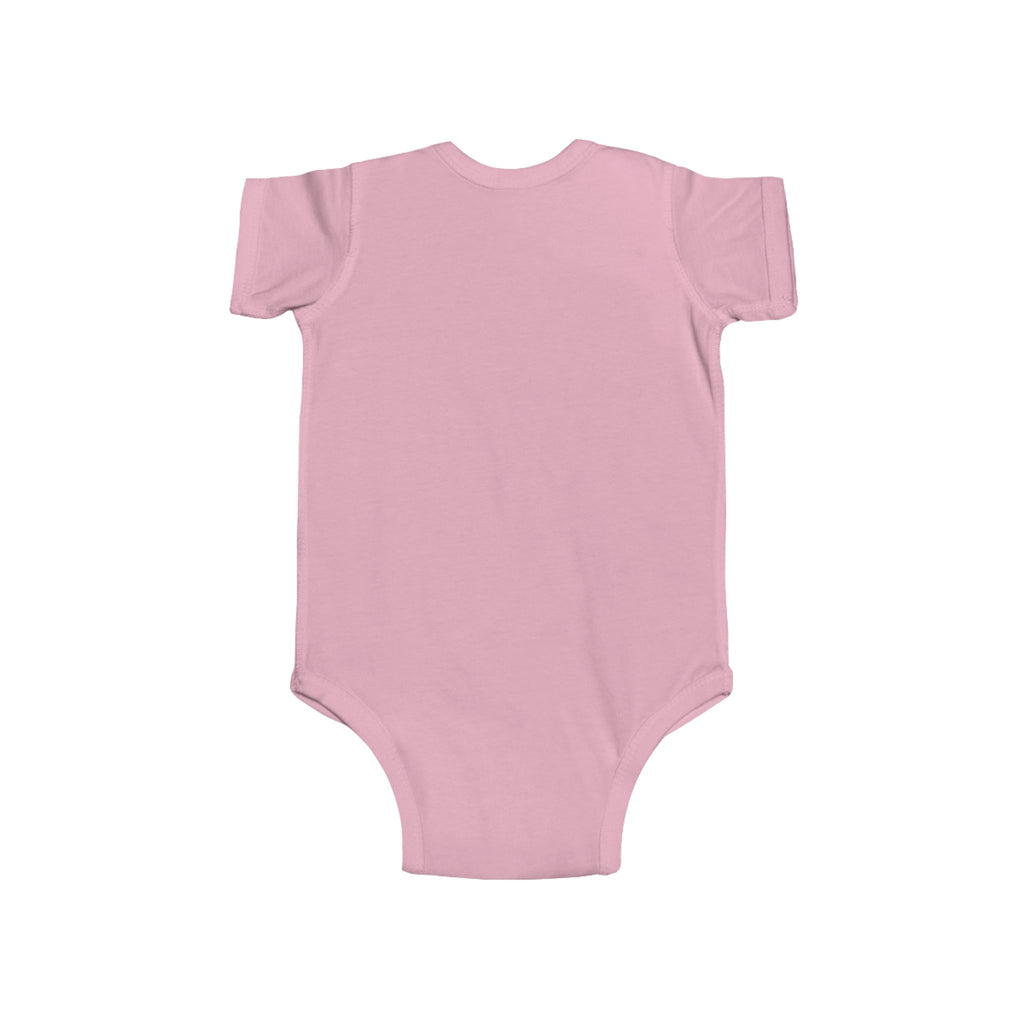 Infant Bodysuit – “Silly Mom, Grandma is Here for Me” Rainbow Heart Baby Onesie (Newborn Gift)
