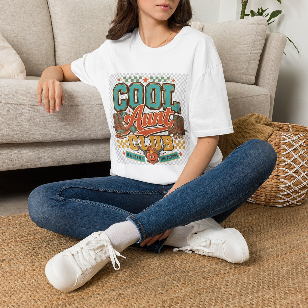 Cool Aunt T-Shirt — Retro 'Cool Aunt Club' Graphic Tee
