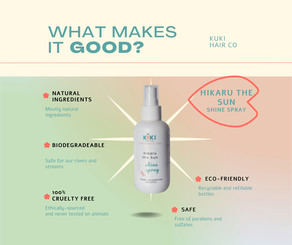 Lightweight Shine Spray for Glossy Healthy Hair